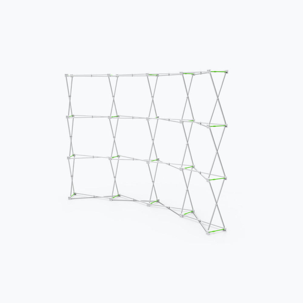 10ft Curve Velcro Fabric Pop Up Display (Hardware Only)