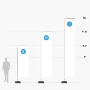 rectangle flag stands