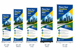 sizes of pull up banner