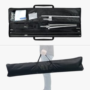 Carrying bag for portable advertising flag set