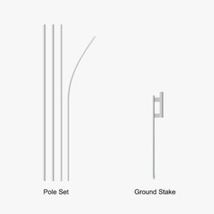 Econo feather flag pole and hardware