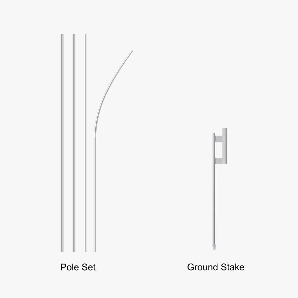 Econo feather flag pole and hardware
