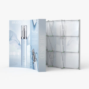 Curved Velcro Fabric Pop Up Display double side