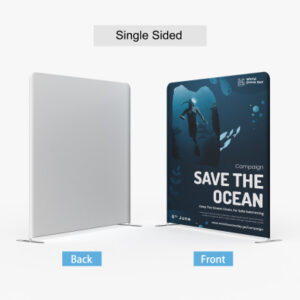 Straight Tension Fabric Displays double side