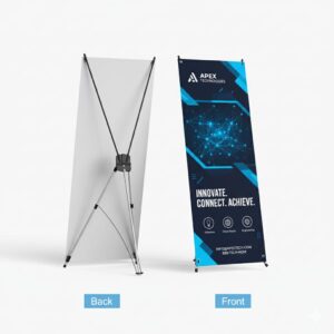 x stand double sided