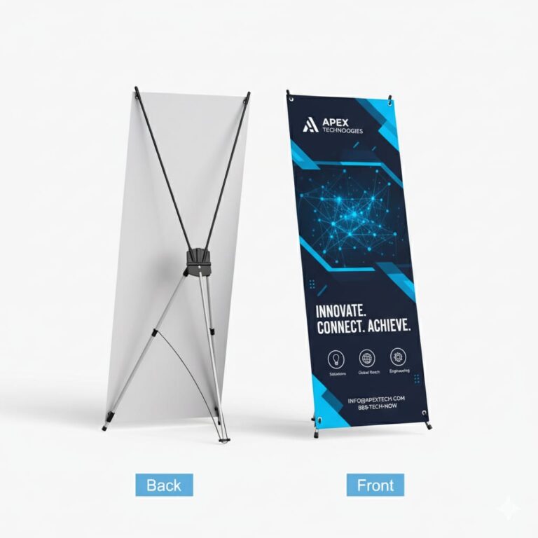 x stand double sided