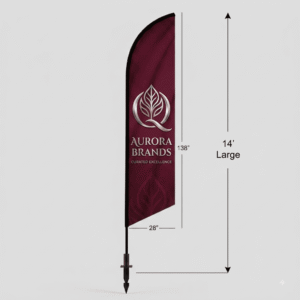 Feather Angled Flag Replacement Pole – Flag Display Pole