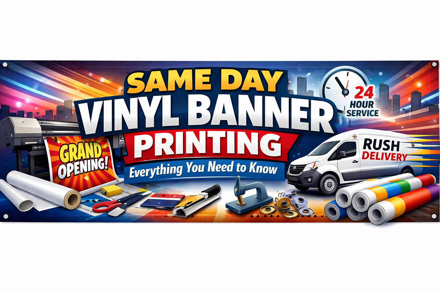 Same Day Vinyl Banner Printing