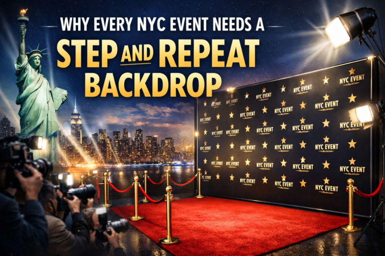 Why Every NYC Event Needs a Step and Repeat Backdrop