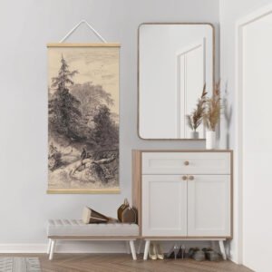 Hanging poster display frame