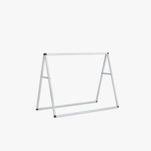 4ft banner A-frame hardware stand for displaying promotional banners and signage