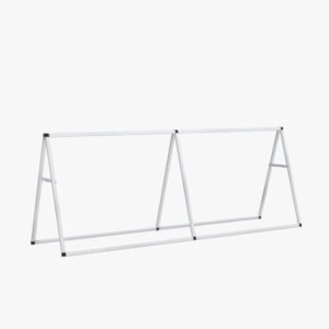 8ft banner A-frame hardware for displaying promotional banners and advertising graphics
