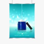 Poster hanger frame for displaying printed graphics and promotional signage