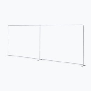 20ft straight tension fabric display hardware for creating a wide, seamless backdrop at trade shows, exhibitions, and events.