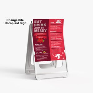 Custom Coroplast sign for promotional displays, business signage, and indoor or outdoor advertising
